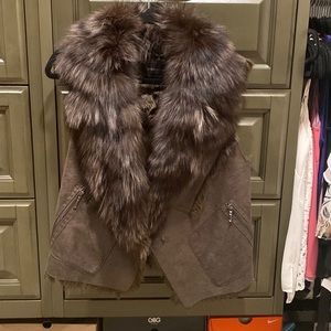BCBGMaxazaria Fur Vest